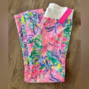 Lilly Pulitzer Beach Palazzo Pants It Was All A Dream Size Small NWT